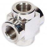 Łącznik, czwórnik 3/8"NPTF - FT105